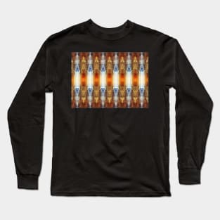 Dragonfly wing pattern gold Long Sleeve T-Shirt